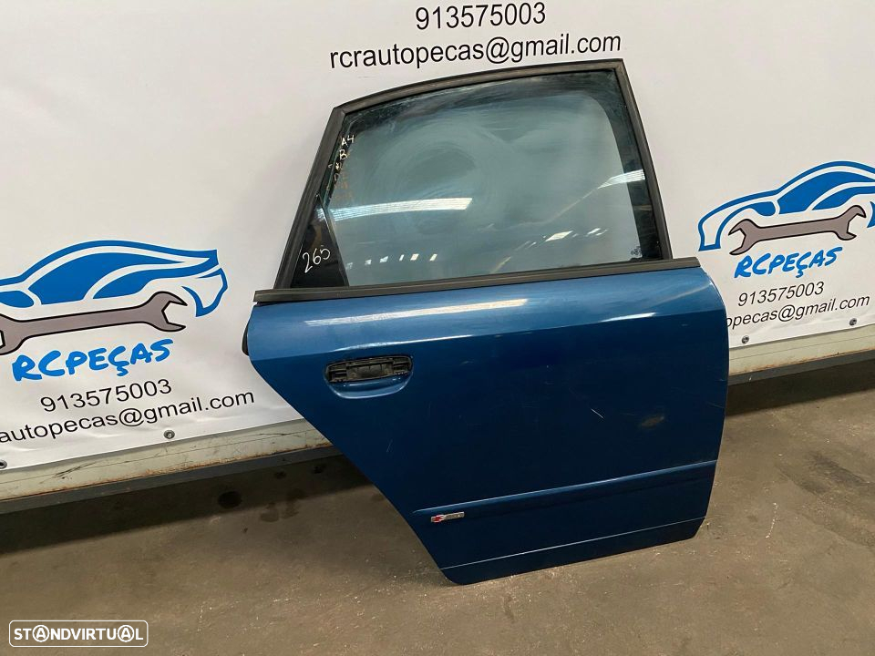 PORTA TRASEIRA TRÁS DIREITA AUDI A4 B6 SLINE S-LINE S LINE FECHO ELEVADOR MOTOR PUXADOR VIDRO - 3