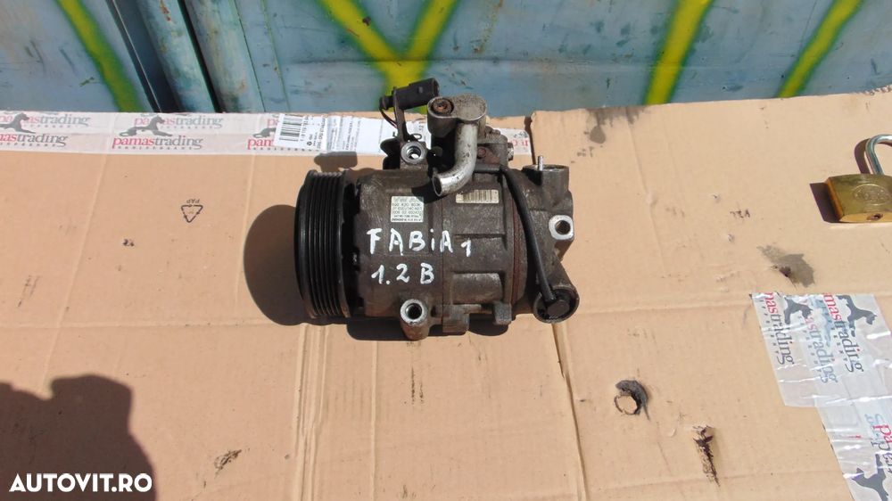 Compresor AC/Clima Skoda Fabia 1/VW Polo 9N/Seat Ibiza/VW Fox 1.2 benzina cod BME an 2002-2008 cod 6Q0820803K - 1
