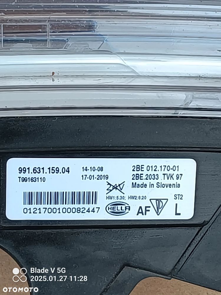 Halogeny Porsche 911 - 8