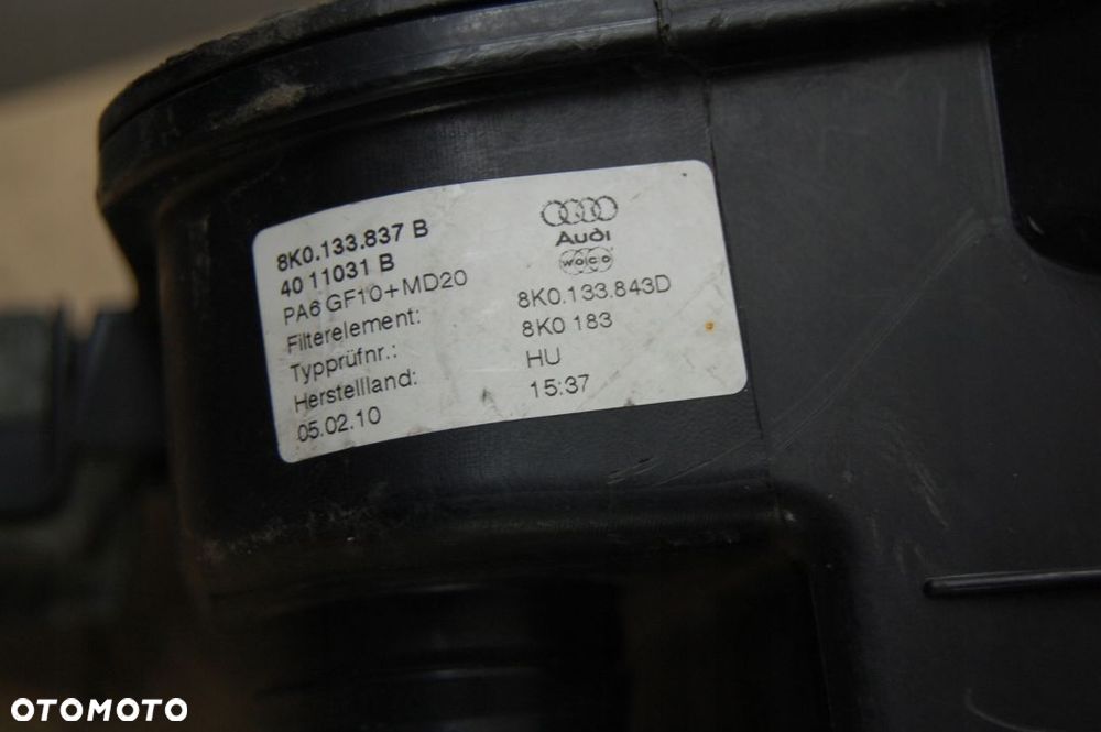 OBUDOWA FILTRA POWIETRZA AUDI A4 A5 Q5 2008-2016 - 3