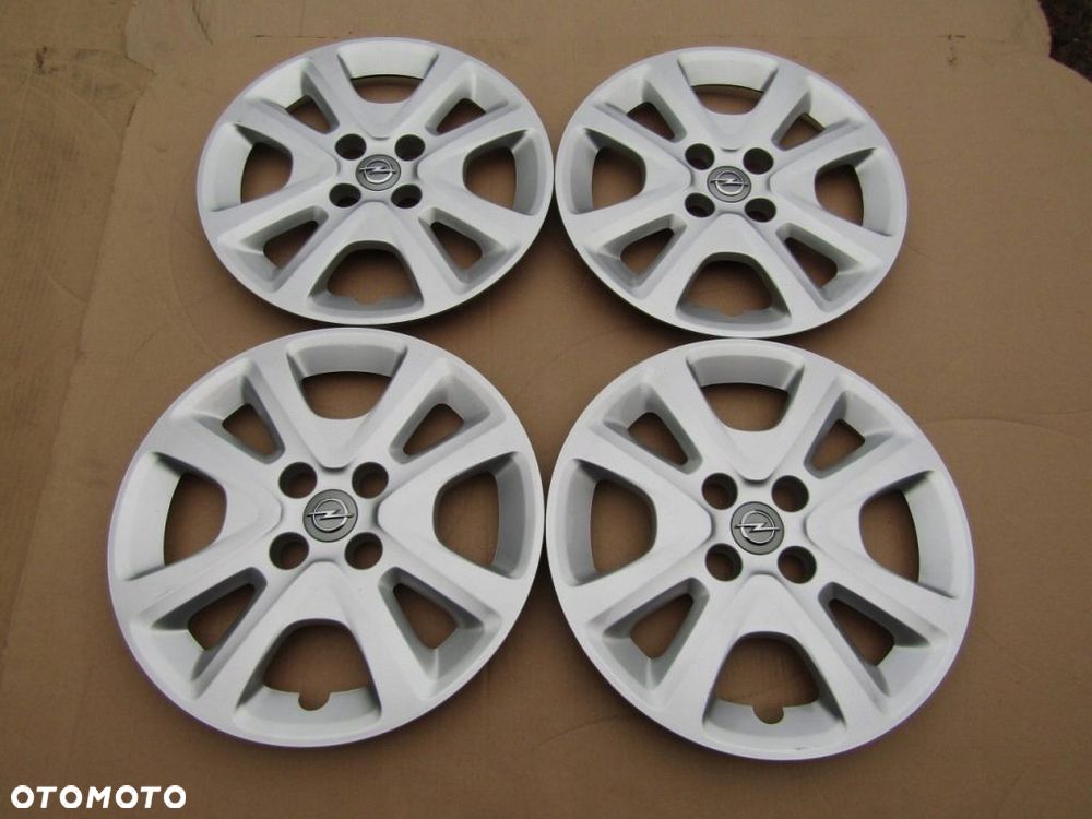 4x Kołpaki Strukturalne 15 Opel Corsa D E Adam Meriva Karl 4x100 - 3