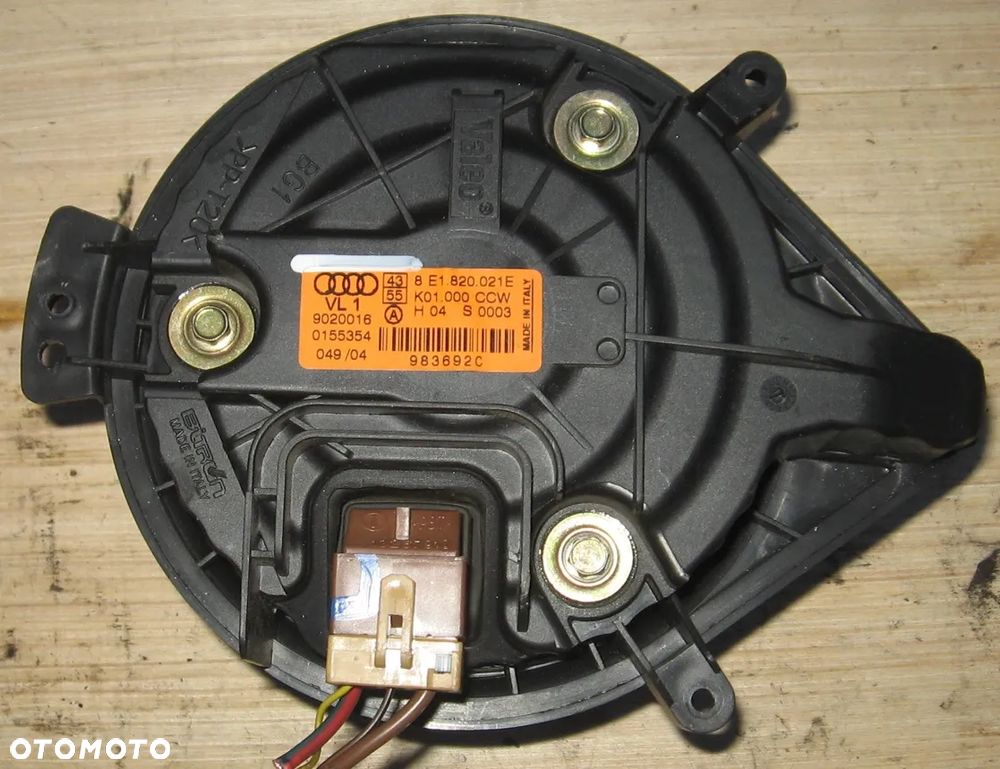 wentylator dmuchawa AUDI A4 B6 rezystor 8E1820021E nawiew klima - 2