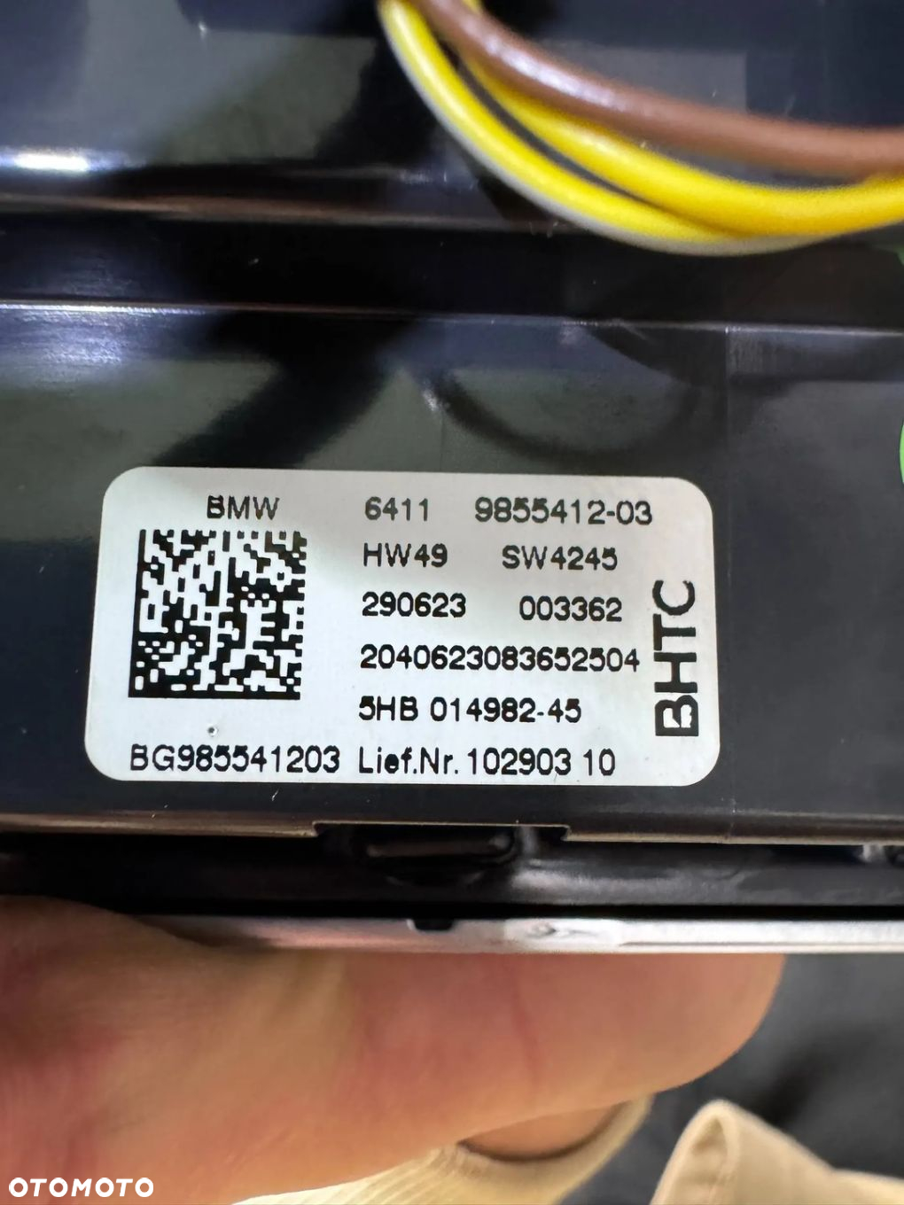 PANEL KLIMATYZACJI KRATKI NAWIEWU DEKOR DESKI BMW X3 X4 G01 G02 F97 9855412 - 4