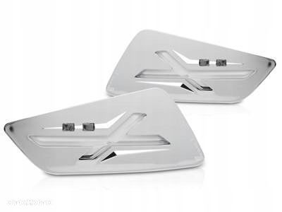 kierunkowskazy migacze przednie vespa gts / gtv 300cc chrom led - 1