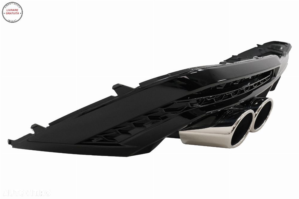 Difuzor Bara Spate Audi A5 F5 Facelift S-Line (2020-) Negru Lucios- livrare gratuita - 4