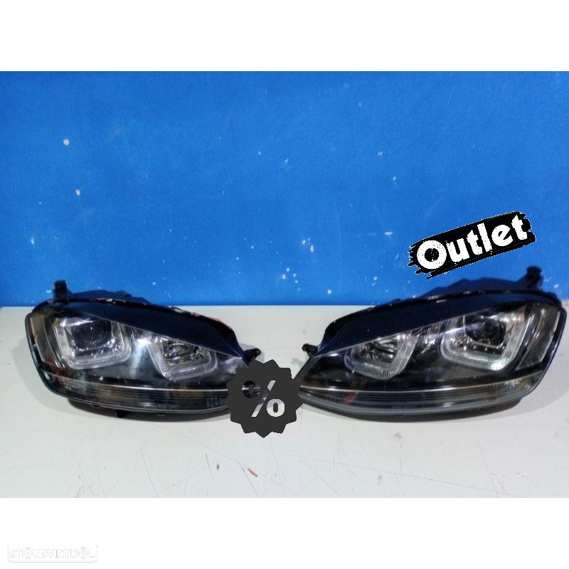 R010735C1 FAROIS XÉNON VOLKSWAGEN VW GOLF MK7 12-17 DRL PRETO - 5