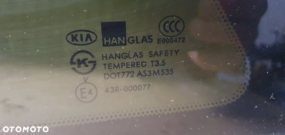 Szyba lewy tył tylna lewa Kia Sorento I AS3 - 4
