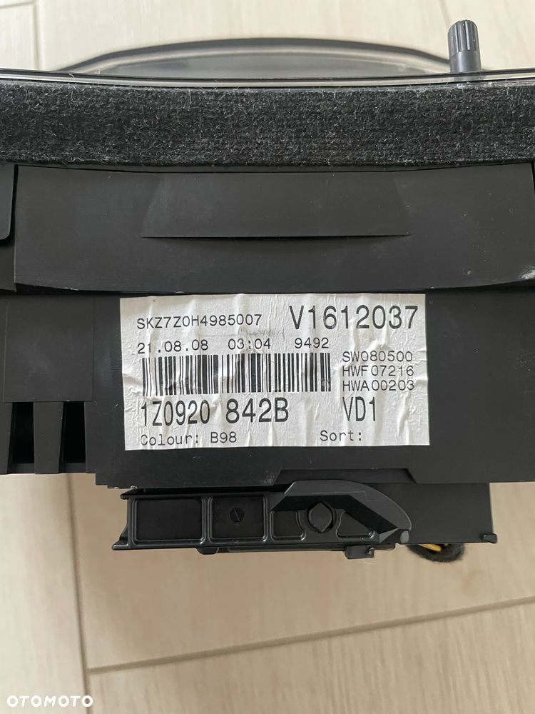 SKODA OCTAVIA II LIFT ZEGAR LICZNIK 1Z0920842B 1,6 FSI - 2