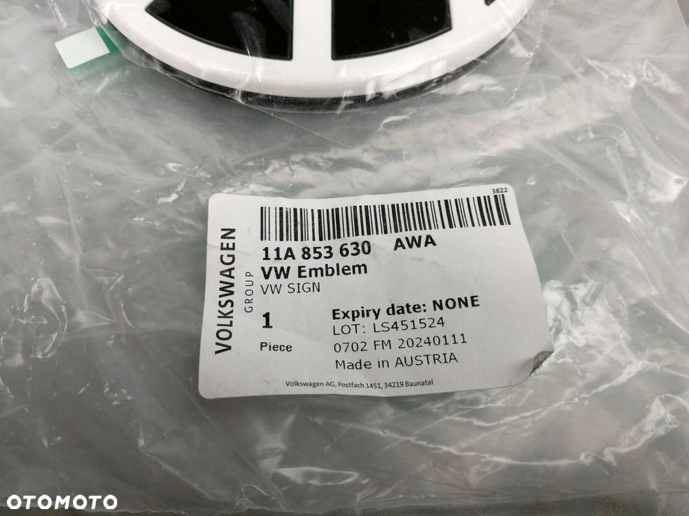11A853630 znaczek logo emblemat klapy tylnej tył VW ID.4 ID.5 ID4 ID5 NOWY! - 5