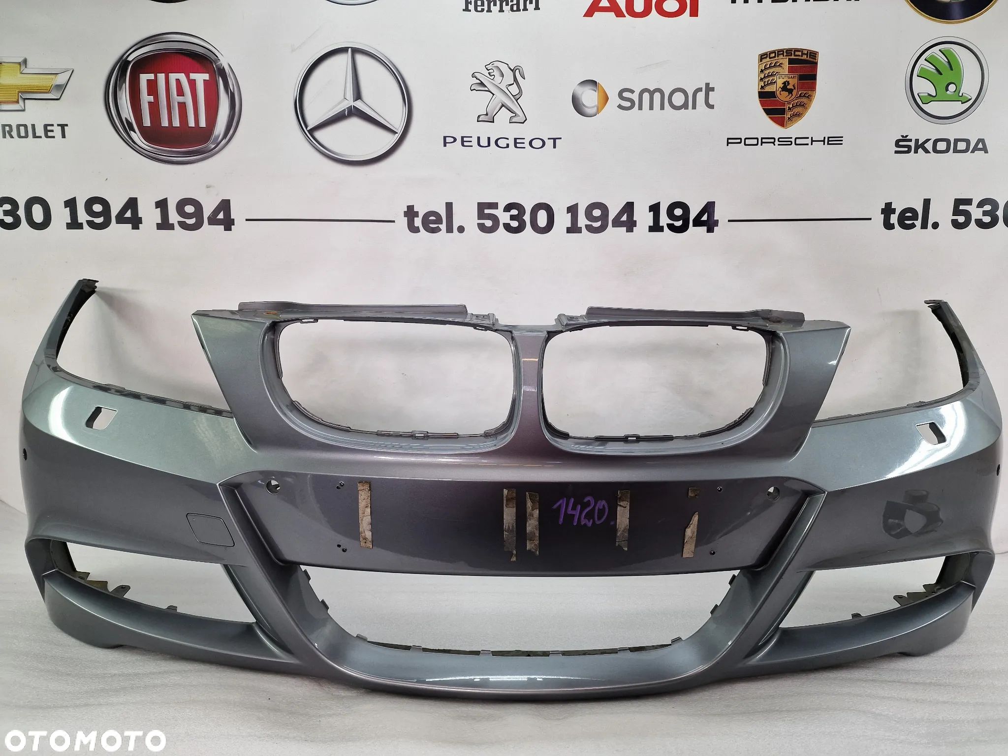BMW E90 / E91 M-PAKIET LIFT 08- ZDERZAK PRZEDNI PRZÓD NA SPRYSKI + 4xPDC 4X PDC , NR 51117891386 / 7891386 , NR AUKCJI NZ1420 - 1