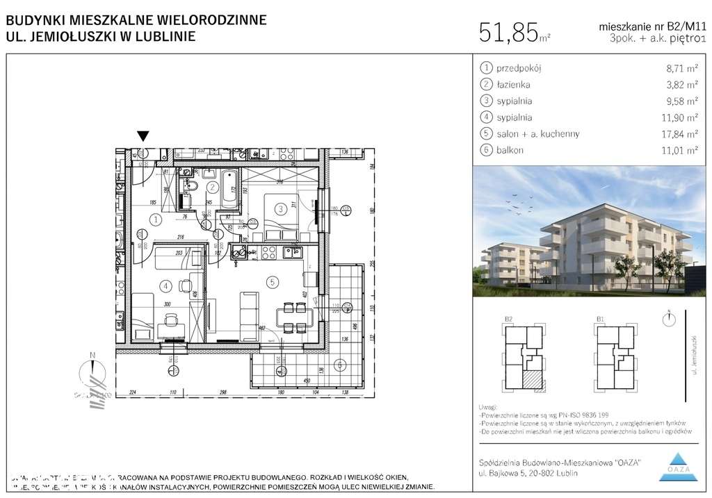 Nowe mieszkanie na słonecznym spokojnym osiedlu