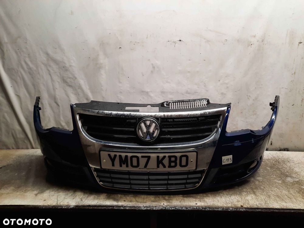 ^ ZDERZAK PRZÓD PRZEDNI VW VOLKSWAGEN EOS LD5Q GRANAT GRANATOWY HALOGENY