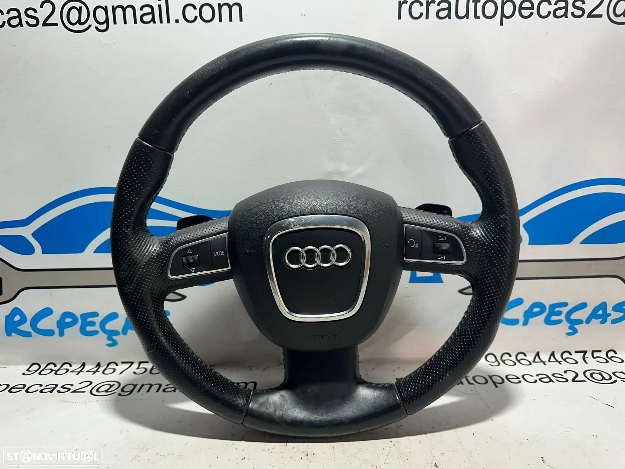 Volante Airbag Multifunções Botões Patilhas Original Audi A3 8P DSG 8R0419091GTNA 2008 - 2012 - 1