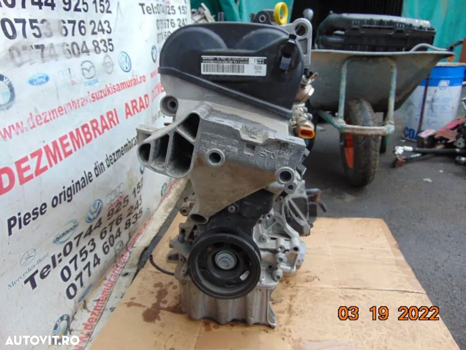 Motor Vw 1.0tsi CHZ 39.000km Golf 7 Caddy Polo Skoda Octavia Karoq Fab - 3