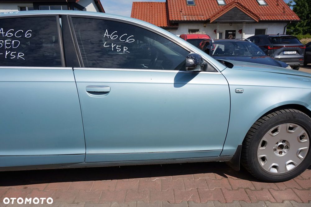 DRZWI PRZEDNIE PRAWE A6 C6 SEDAN LY5R  NIEBIESKI AUDI 2004-2008 - 3
