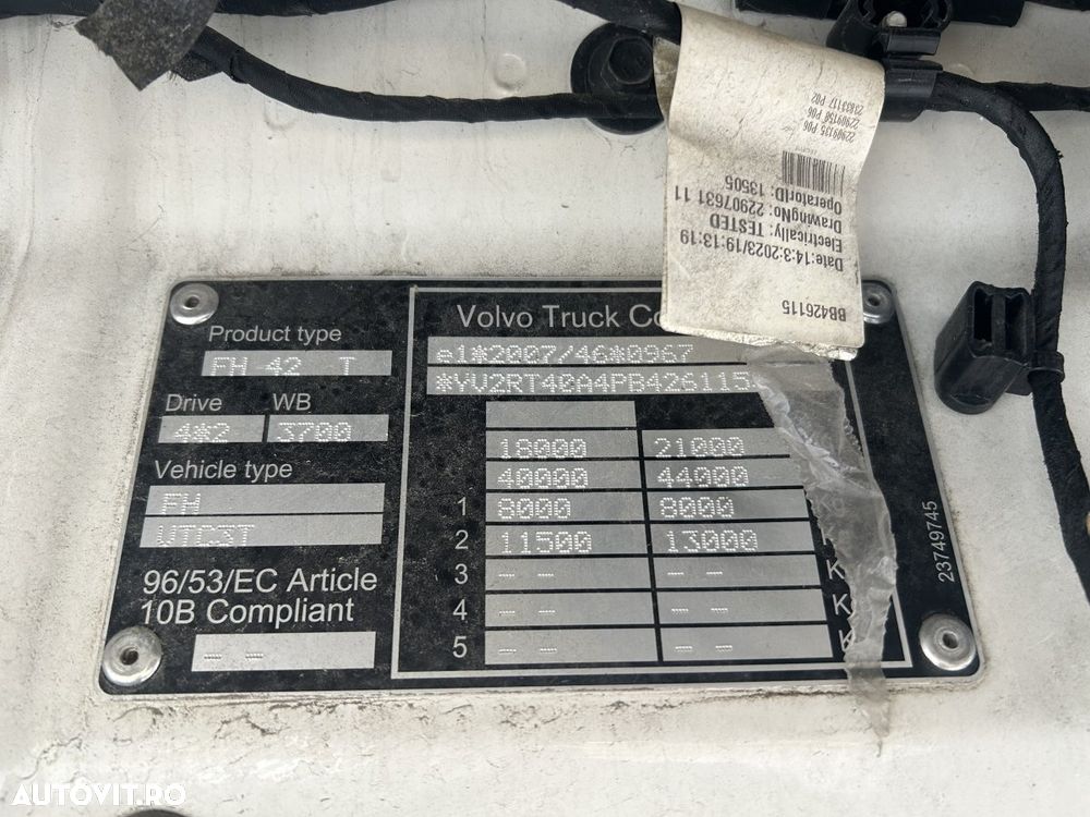 Volvo FH500,Veb+,Clima stationare, Kit hidraulic - 9