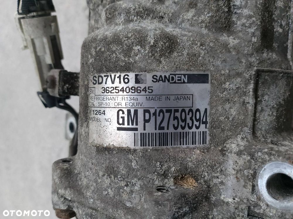 POMPA, SPRĘŻARKA KLIMATYZACJI SAAB 9-3 II 12759394 SD7V16  2.0 16V - 3