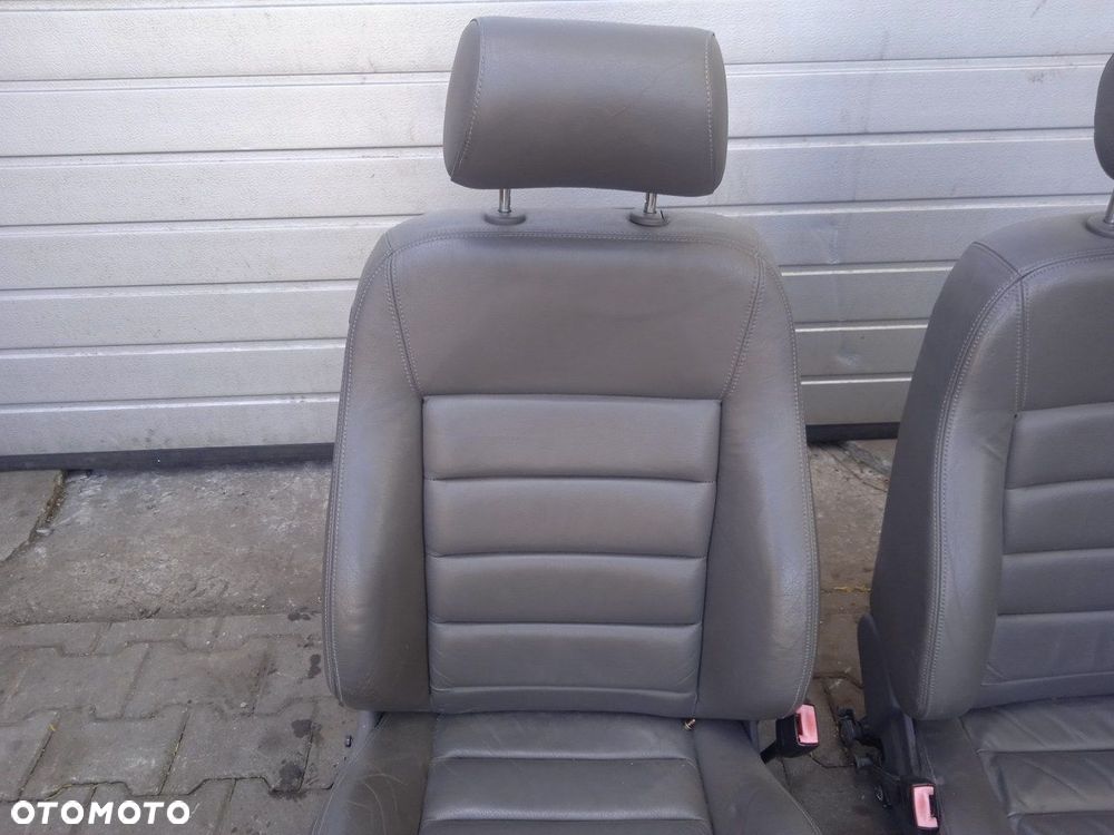 Fotel Kierowcy Pasażera Oparcie Kanapy Audi A6 C5 Skórzane - 7