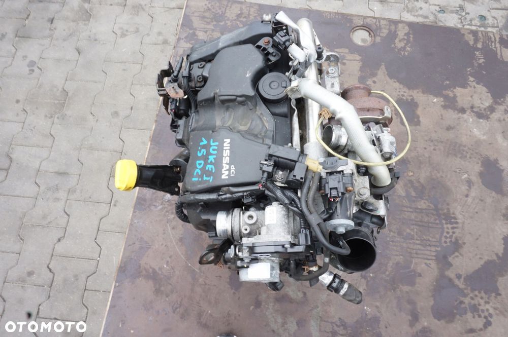 SILNIK NISSAN JUKE F15 1.5 DCI K9K 636 K9K636 83 TYŚ KM KOMPLETNY - 8