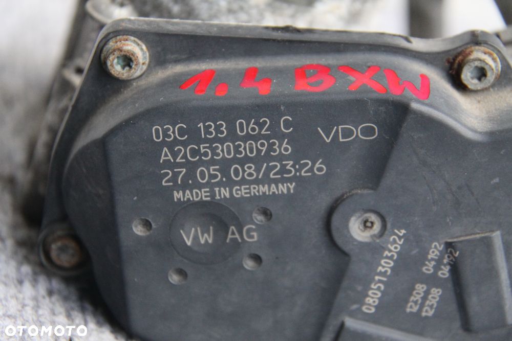 VW Seat Skoda 1,4 16V BXW przepustnica 03C133062C - 2