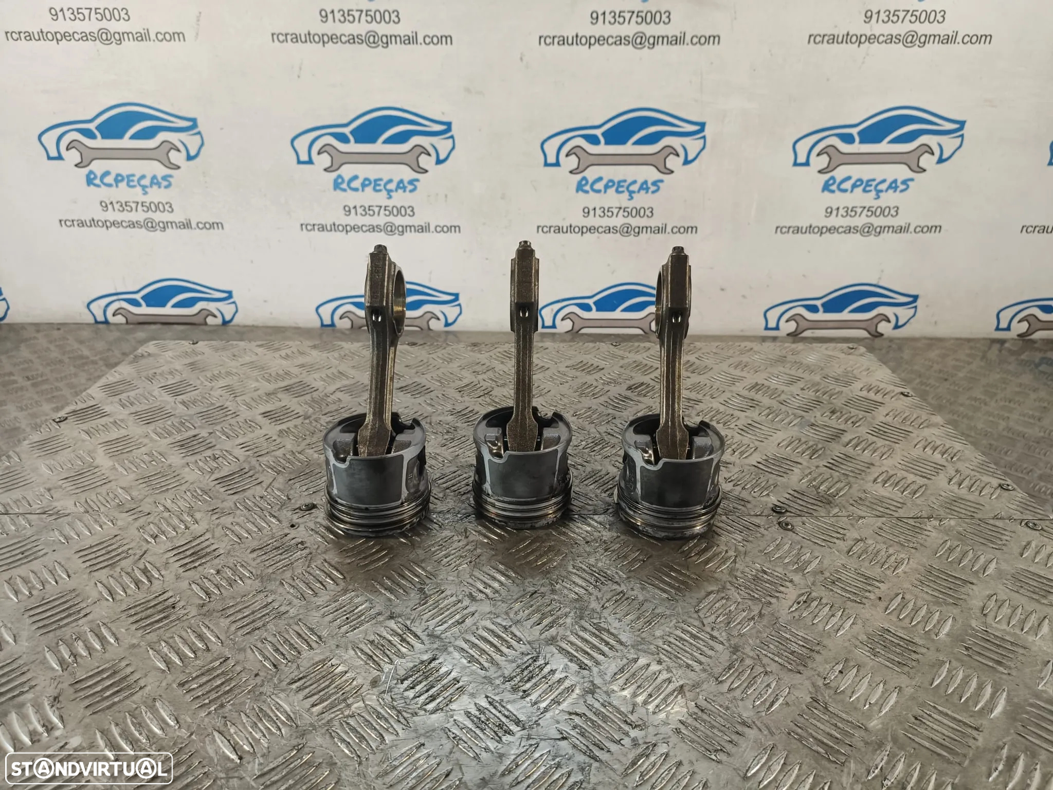 PISTÃO PISTÕES MOTOR BMW SERIE 1 E82 120D 16V 177CV N47D20C E81 E87 E88 SERIE 3 E90 E91 320D X1 E84 20D PISTON PISTONS BIELA BIELAS - 2