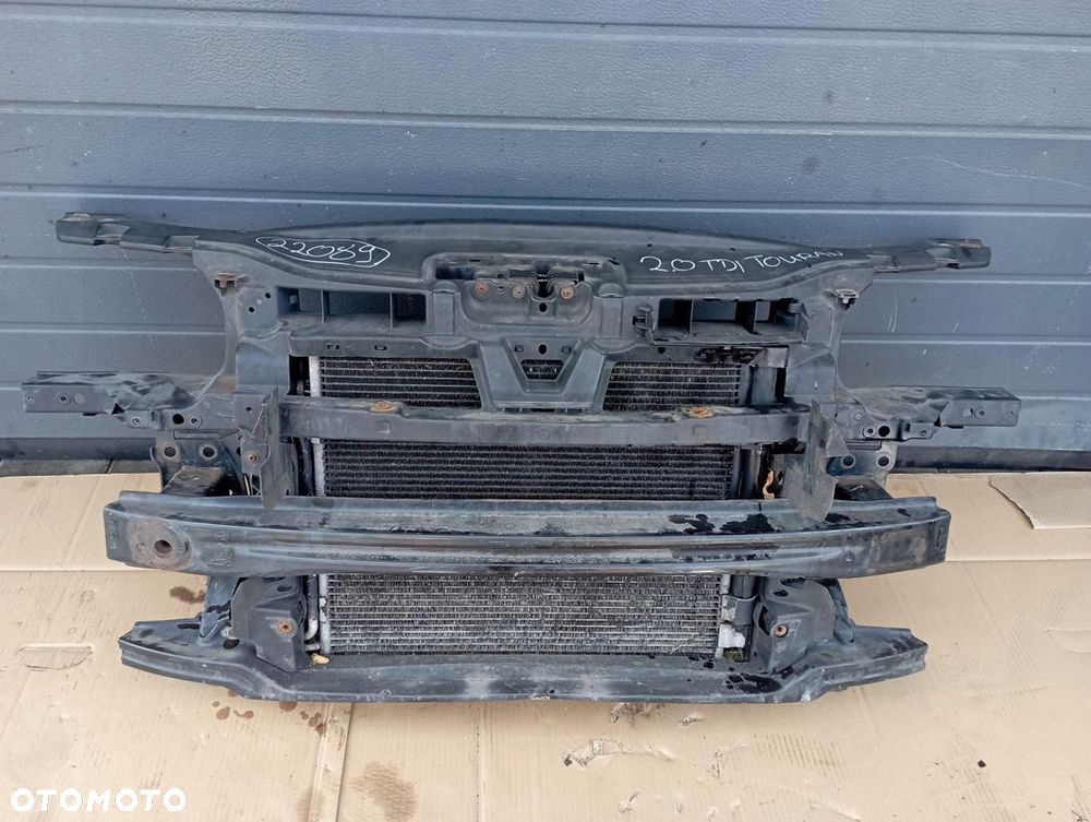 VW TOURAN I 2.0 TDI PAS PRZÓD PRZEDNI WENTYLATORY CHŁODNICE KOMPLET - 1