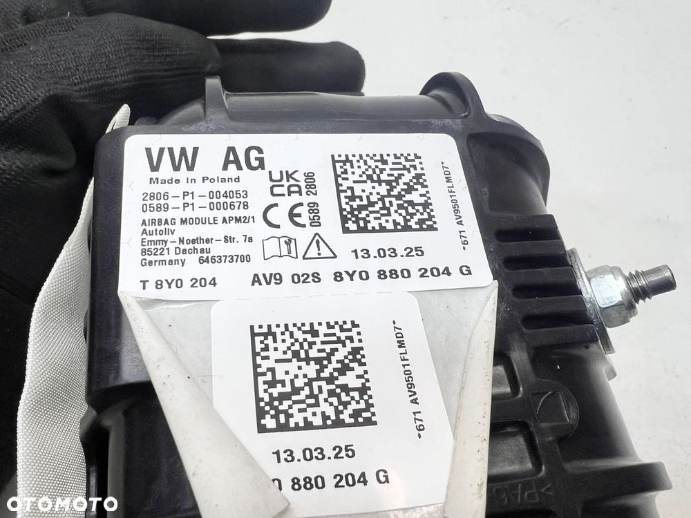 PODUSZKA POWIETRZNA PASAŻERA AUDI A3 8Y 8Y0880204G - 8