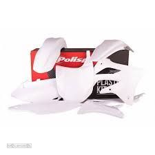 kit plasticos polisport branco kawasaki kx 450f - 1