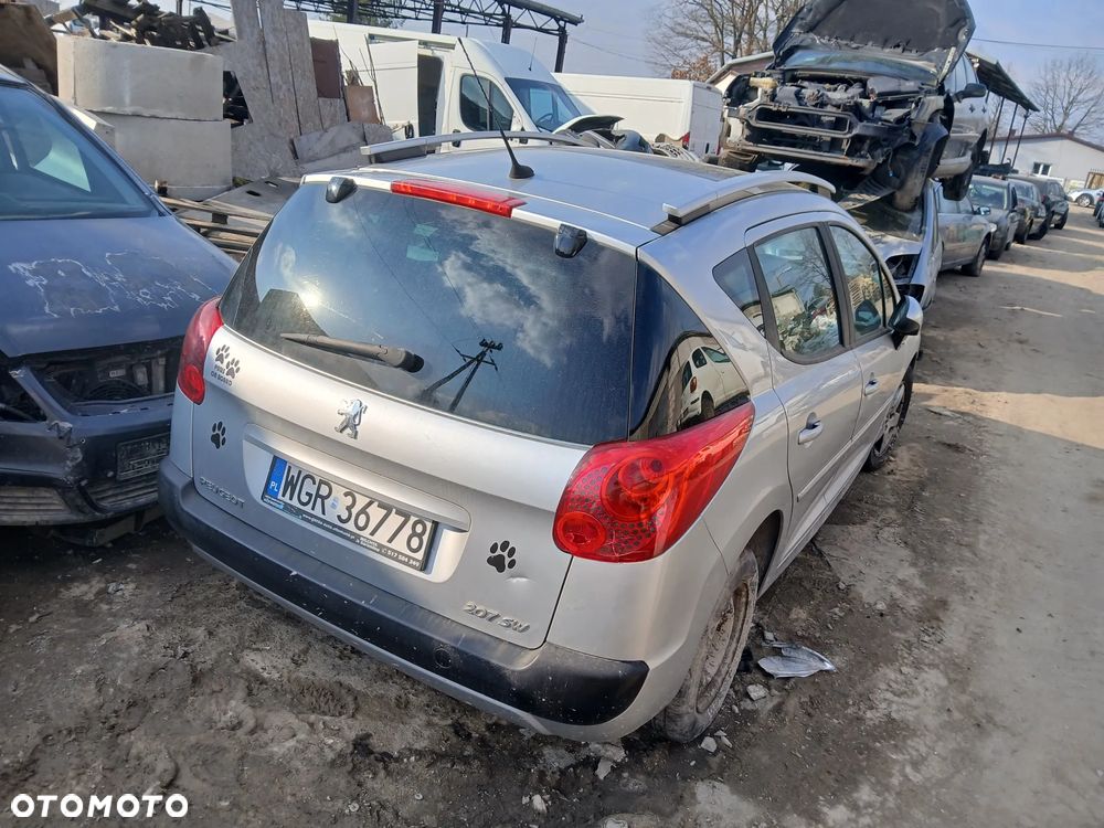 peugeot 207 sw EZR maska zderzak lampa grill błotnik drzwi zbiornik paliwa szyba lusterko - 3