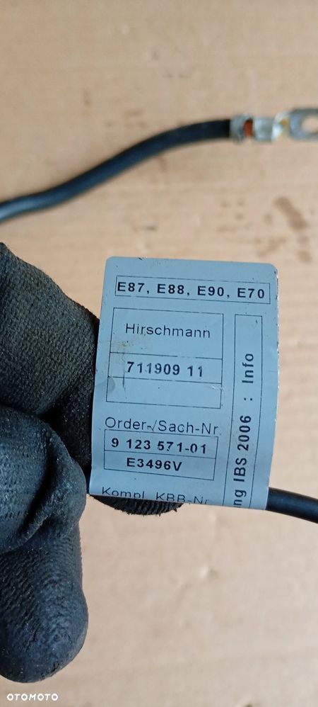 Klema minusowa akumulatora BMW 1 E81 E87 2.0i 9184208 - 8