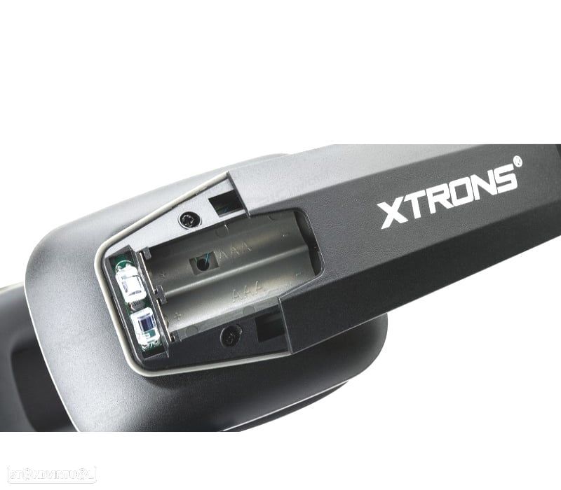 AURICULAR SEM FIO DOBRÁVEL INFRAVERMELHO XTRONS 2 CANAIS EM PRETO - 2