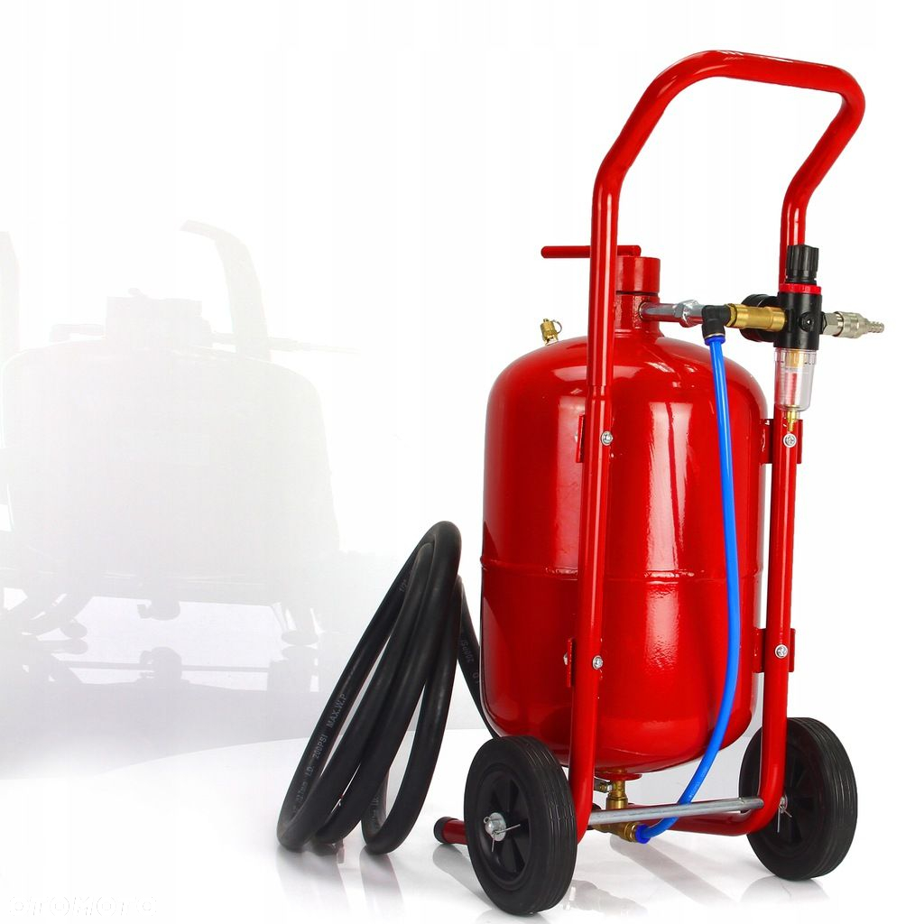 PIASKARKA SYFONOWA OCZYSZCZARKA 19L MOBILNA  5 DYSZ  MASKA KÓŁKA M80590 - 3