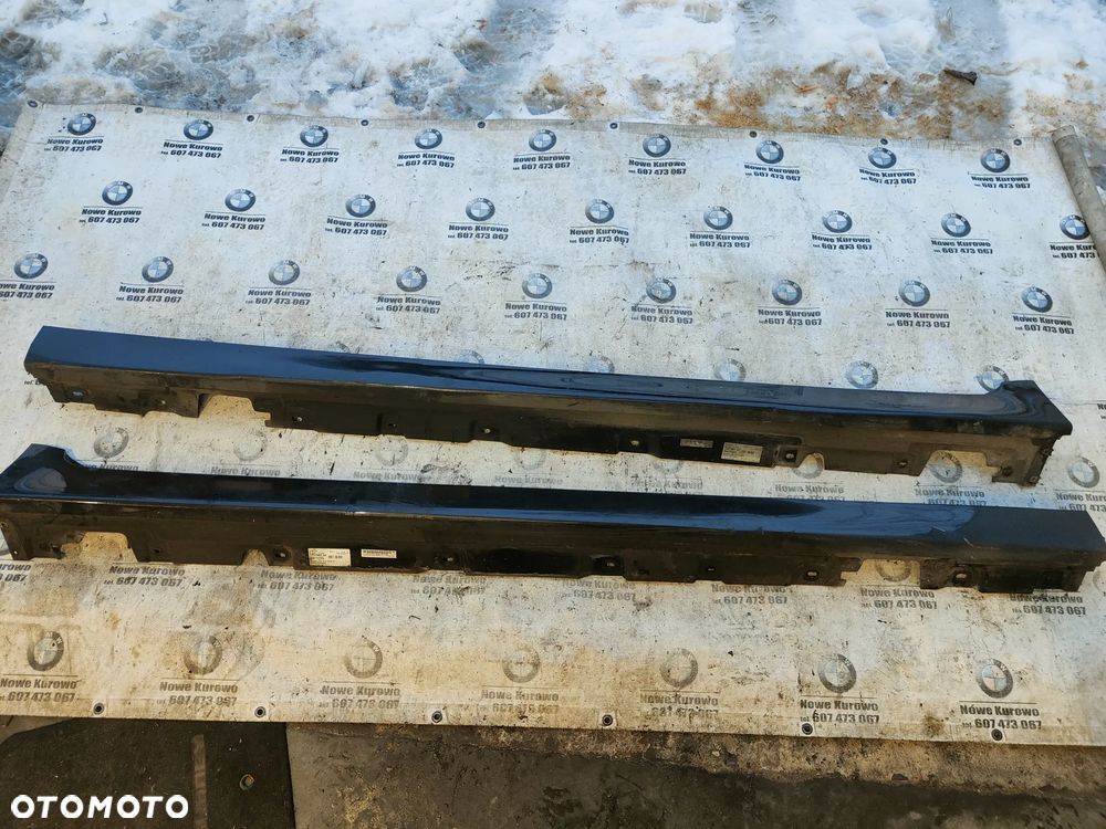 BMW F10 F11 Listwa progowa nakładka Lewa Prawa Black Sapphire 475 - 1