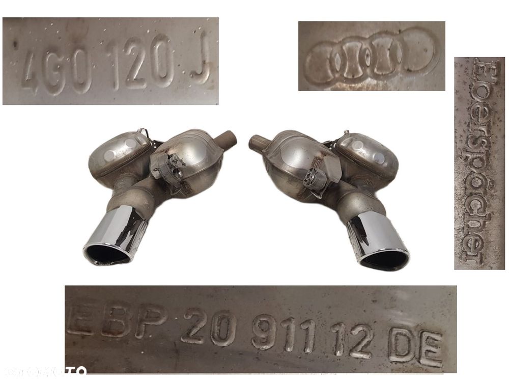 AKTYWNY PRAWY TŁUMIK WYDECHU TŁUMIKI  AUDI A6 C7 EBERSPACHER 4G0120J 4G0120J - 1