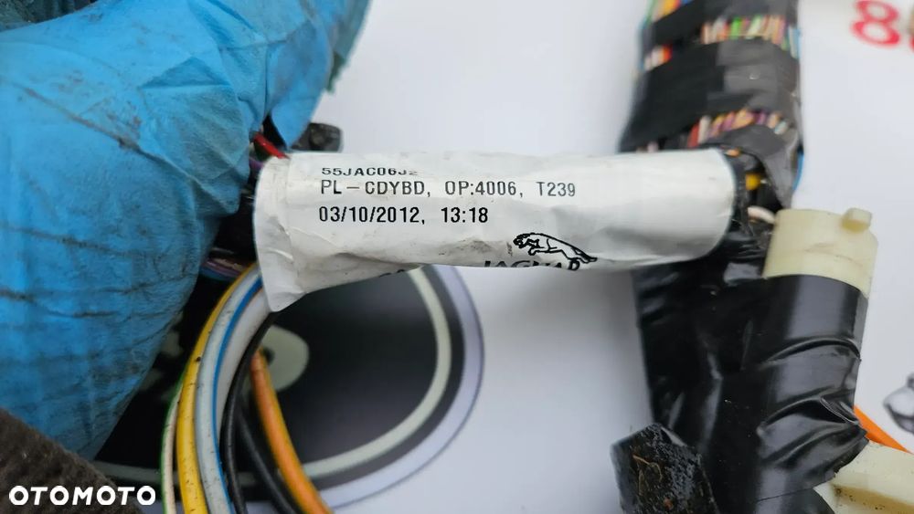 Jaguar XJ 351 Instalacja prawa komory bagażnika Wiązka tył prawy Przewody kompresora zawieszenia Modułów BSI DW93-14A005-BBC - 23