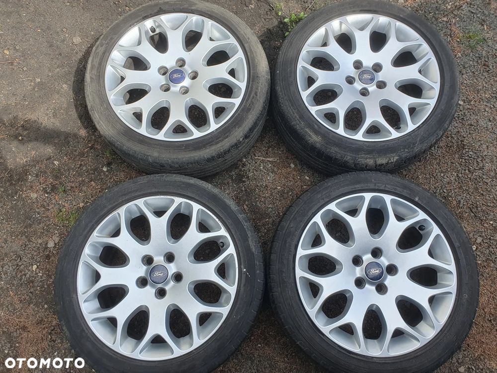 FORD FOCUS KUGA MONDEO FELGI ALUMINIOWE R17 7J 5X108 ET50 8M5J-1007-AA OPONY LETNIE - 1