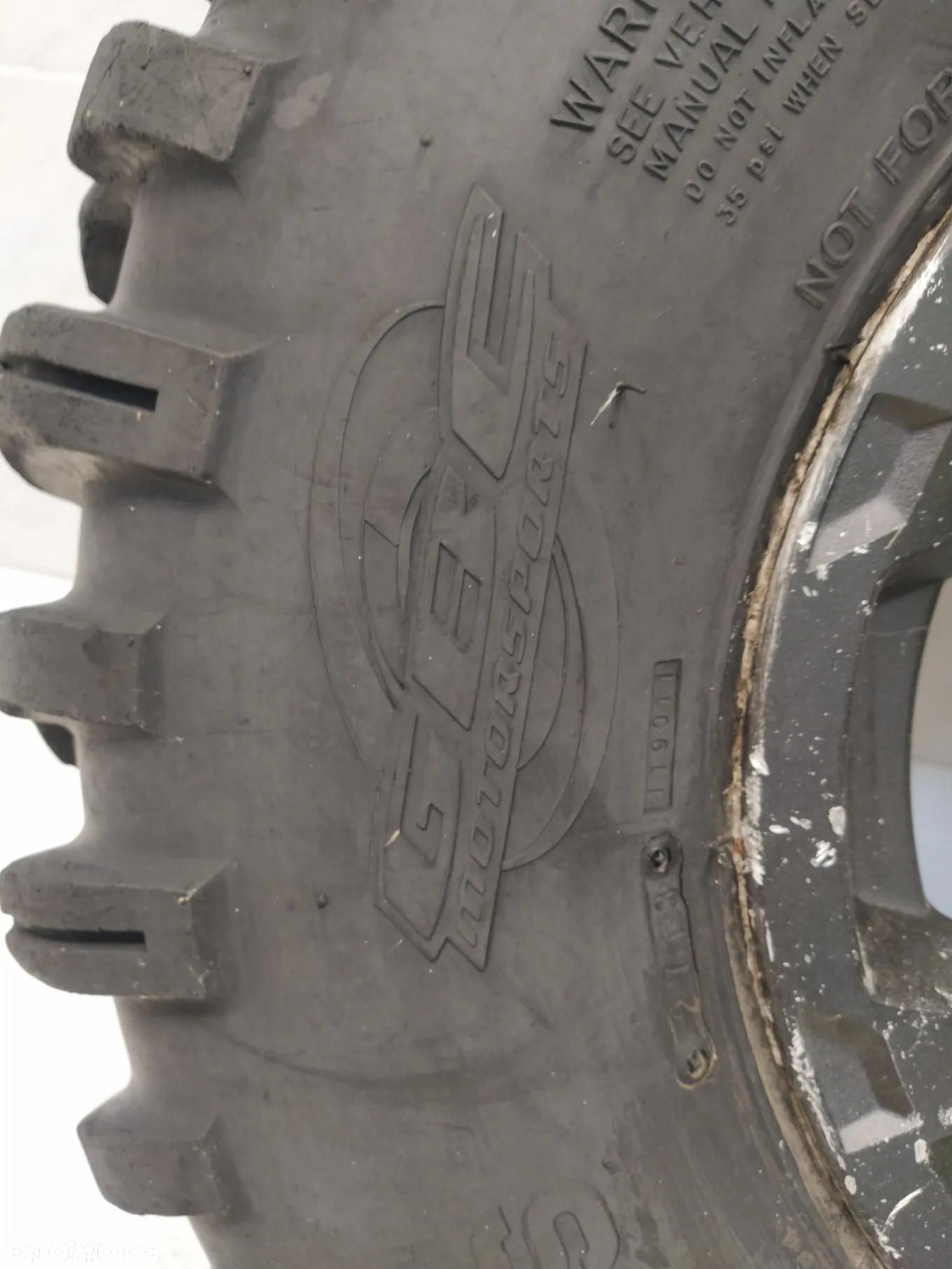 POLARIS FELGA 12x8 R12 ET50.1 OPONA DIRT COMMANDER GBC 27X11-12 KOŁO - 4