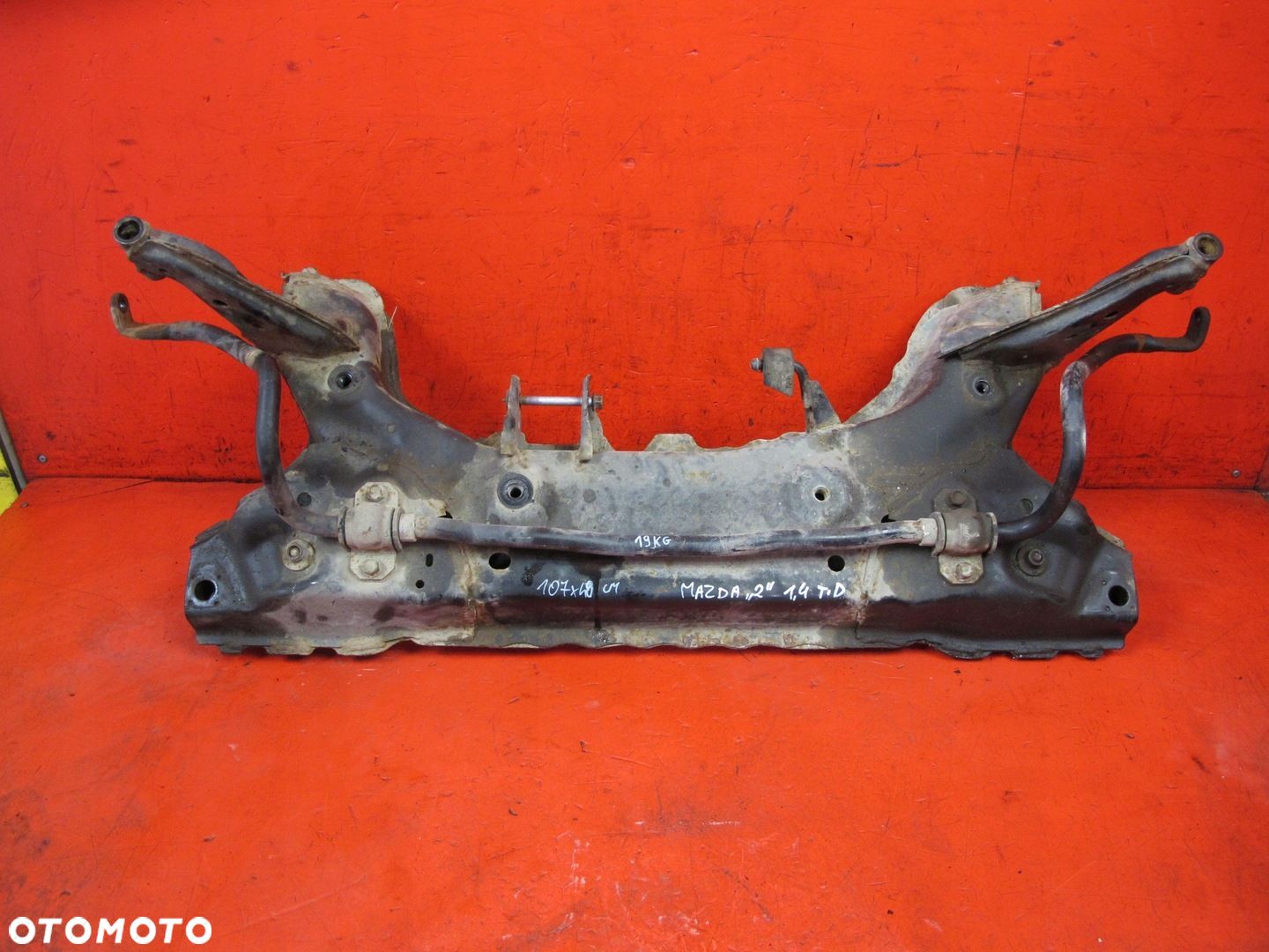 MAZDA 2 II DE 07-14 SANKI KOŁYSKA WÓZEK PRZÓD - 1