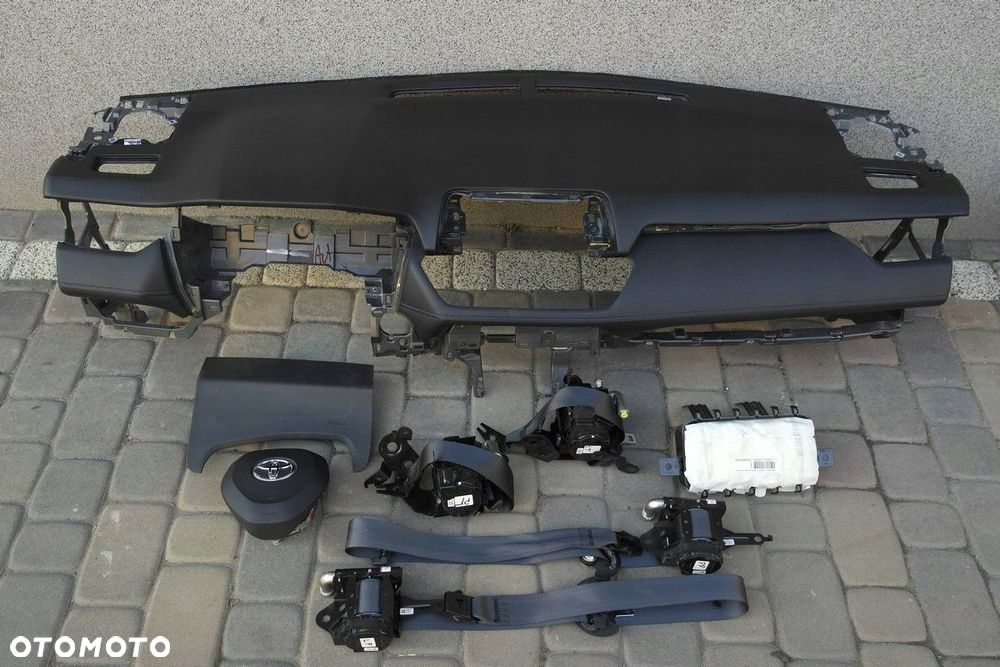 toyota rav4 rav 4 v 5 airbag pasy deska konsola kokpit pulpit pÓŁka pas - 1