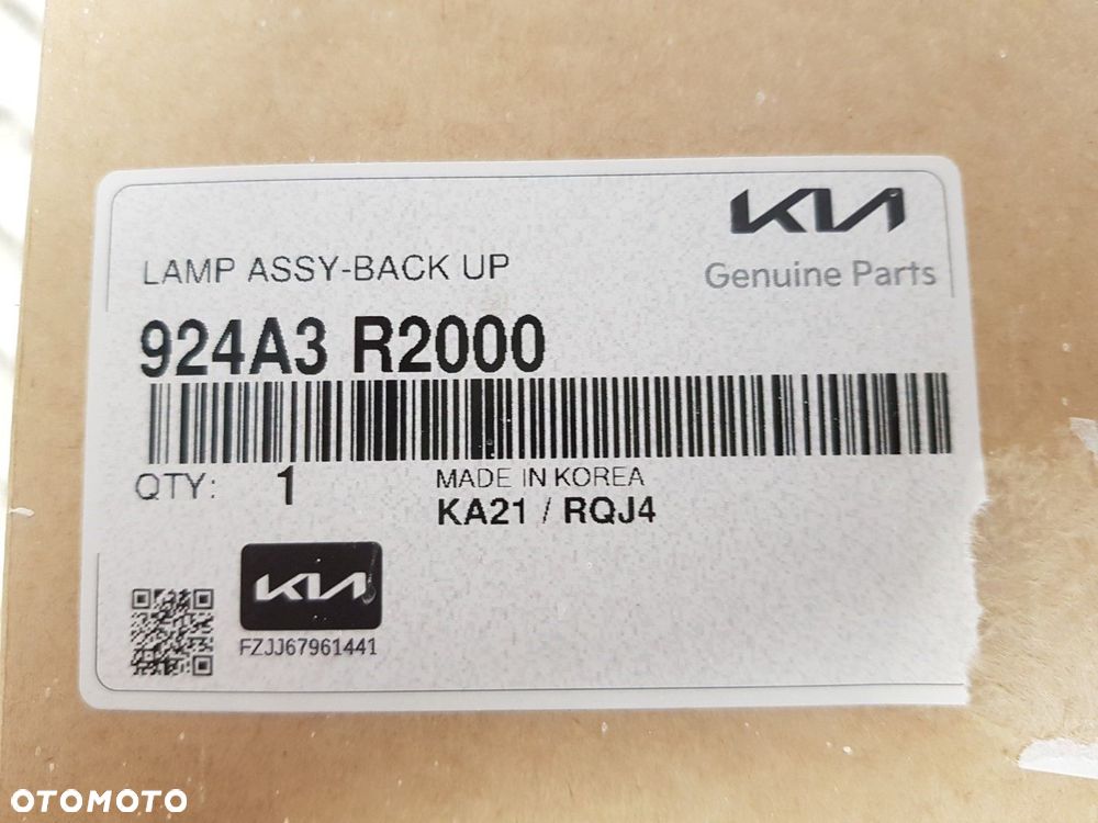 SWIAŁO WSTECZNE LAMPKA COFANIA KIA SPORTAGE V 5 21-25 NQ5E 924A3-R2000 - 8