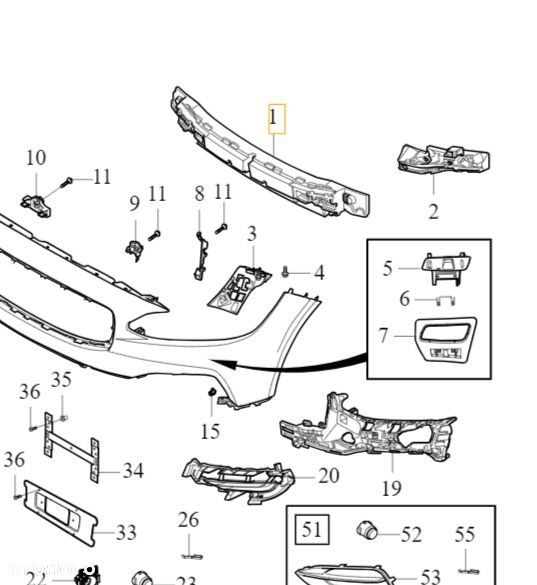 VOLVO S90 V90 V90CC pianka absorber zderzaka przod OE 31383241 - 3