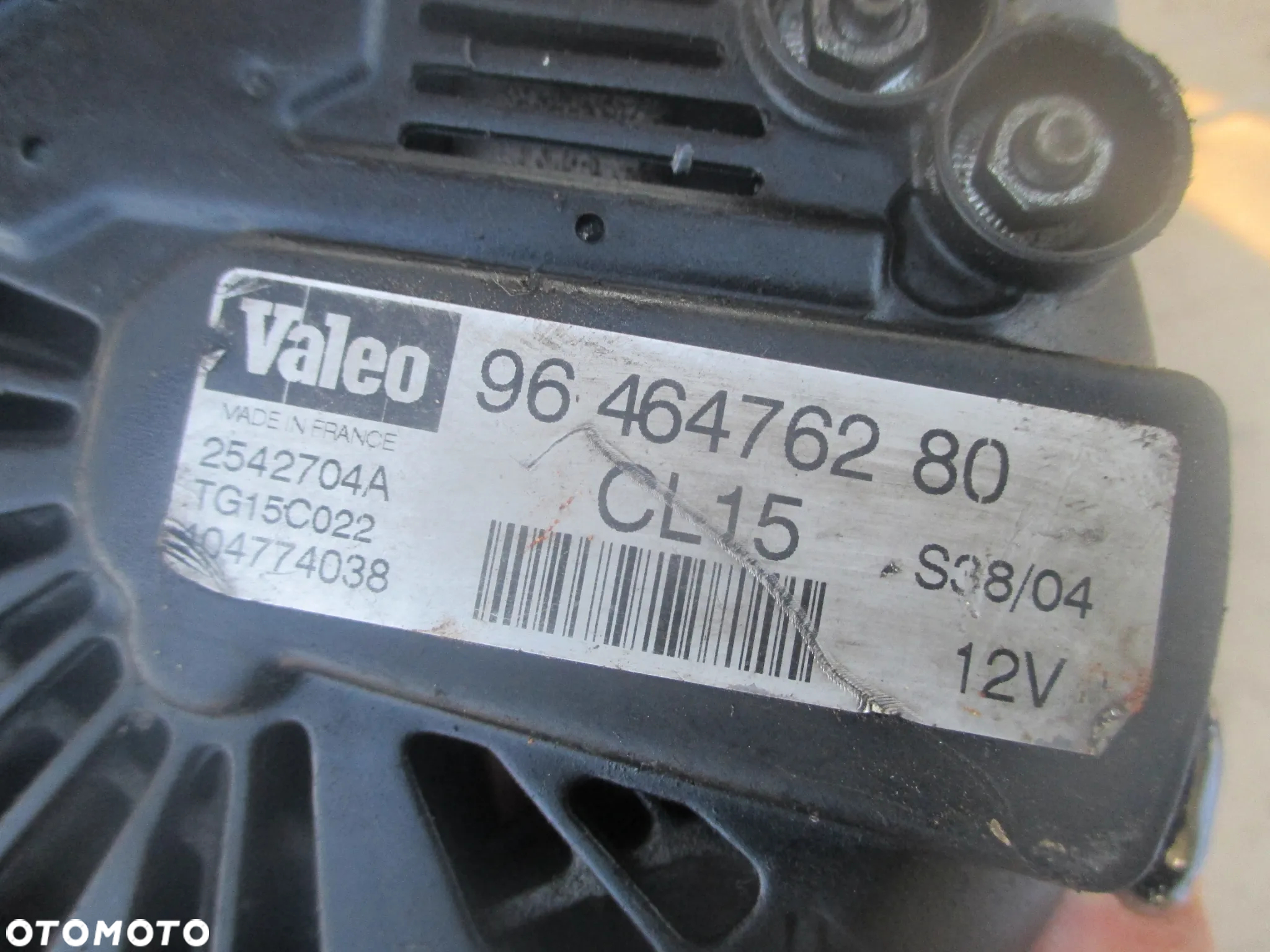 alternator Peugeot 1007 1.4 2.0 2.0 hdi 9646476280 - 3