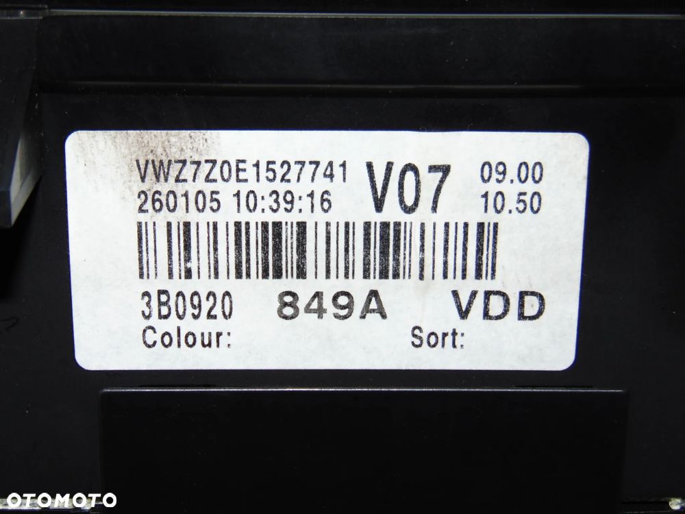 EUROPA licznik zegary 3B0920849A VW Volkswagen Passat B5 FL lift 1.9 2.5 TDI diesel 00-05r - 2