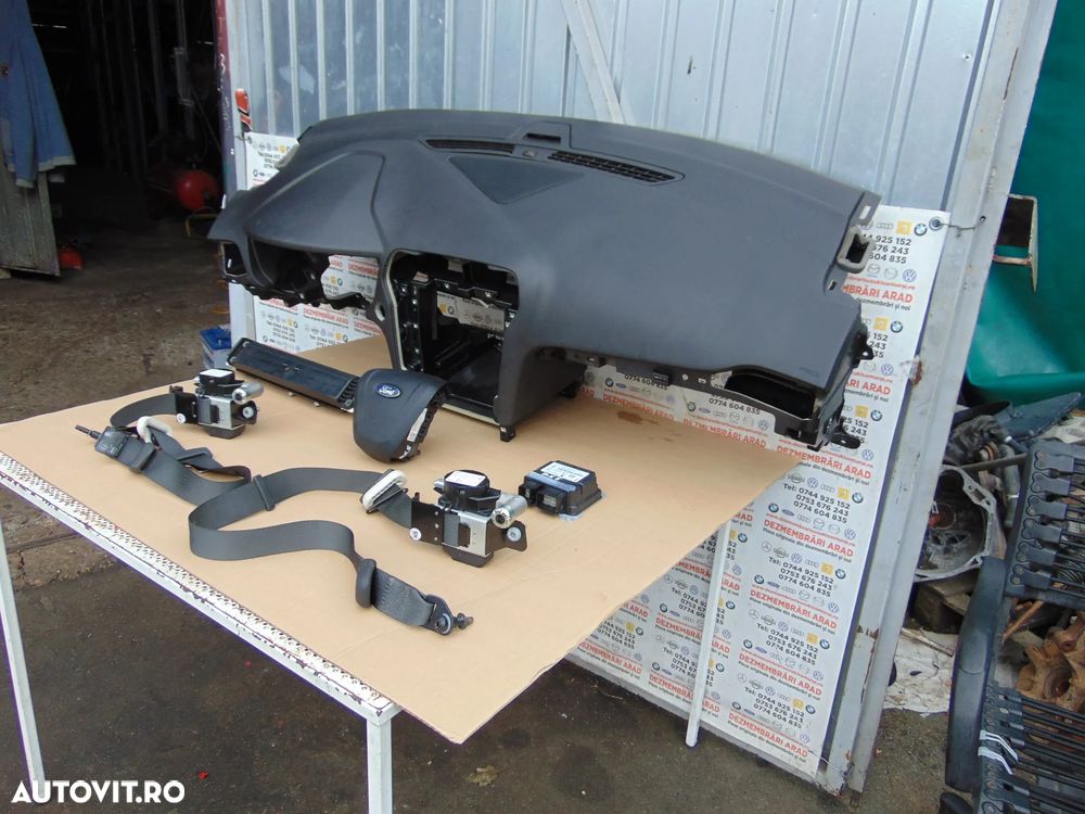 Plansa bord Ford Mondeo Mk5 an 2014-2022 airbag sofer pasager genunchi centuri fata stanga dreapta modul airbag-uri - 6