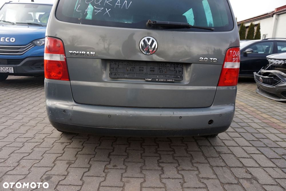 ZDERZAK TYLNY TOURAN I 1T LA7X  SZARY VOLKSWAGEN 2003-2006 - 1