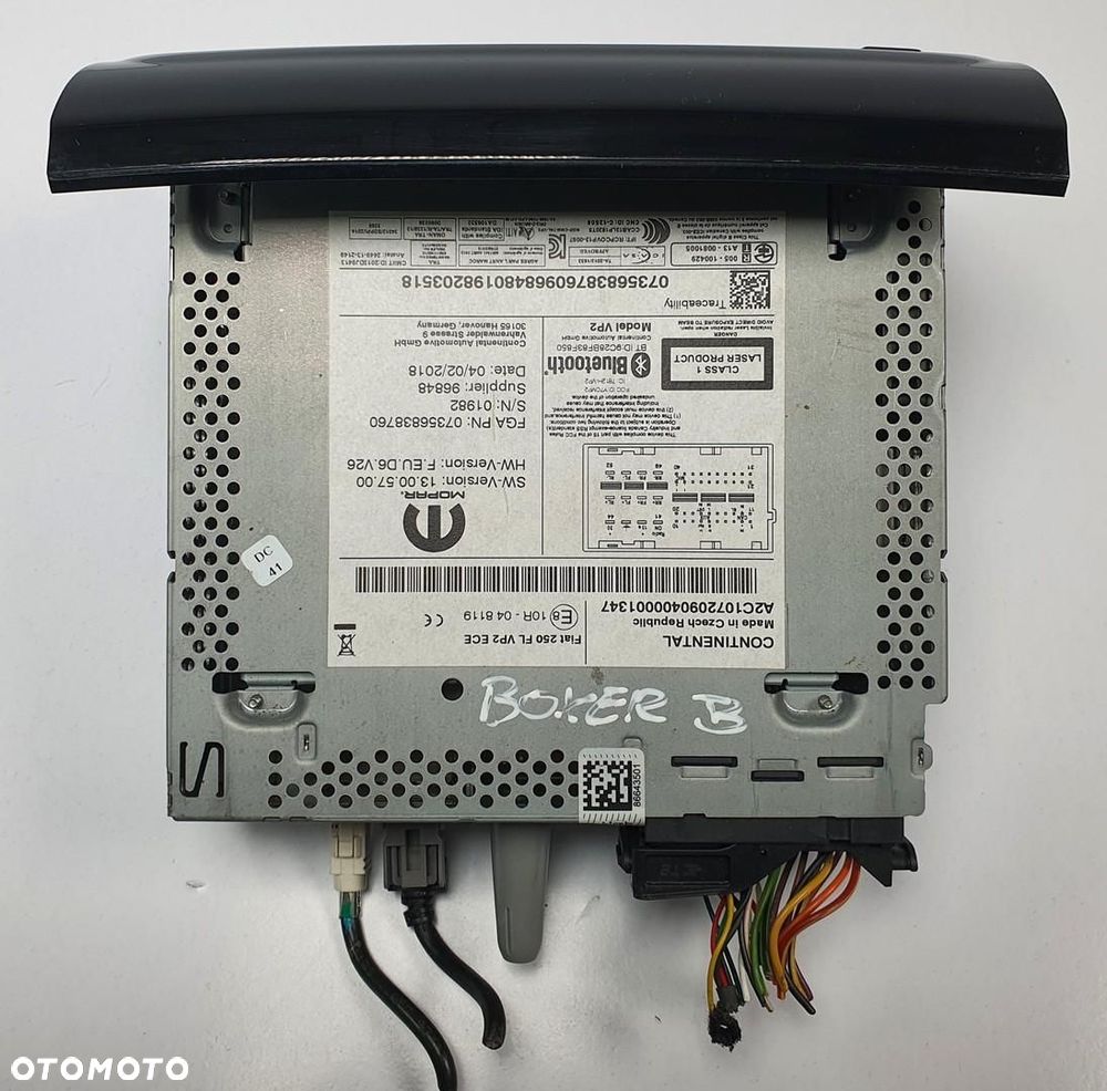 RADIO CD RADIOODTWARZACZ PEUGEOT BOXER III 07356838760 - 6