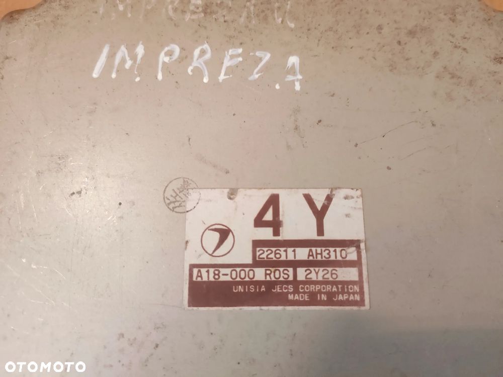SUBARU IMPREZA 03-06 2.0B STEROWNIK SILNIKA 22611AH310 - 3