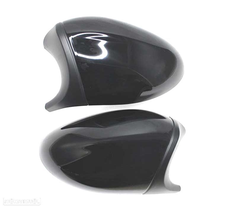 CAPAS ESPELHOS RETROVISORES BMW E81 E82 E87 E88 E90 E91 E92 E93 LOOK M3 PRETO BRILHANTE - 4