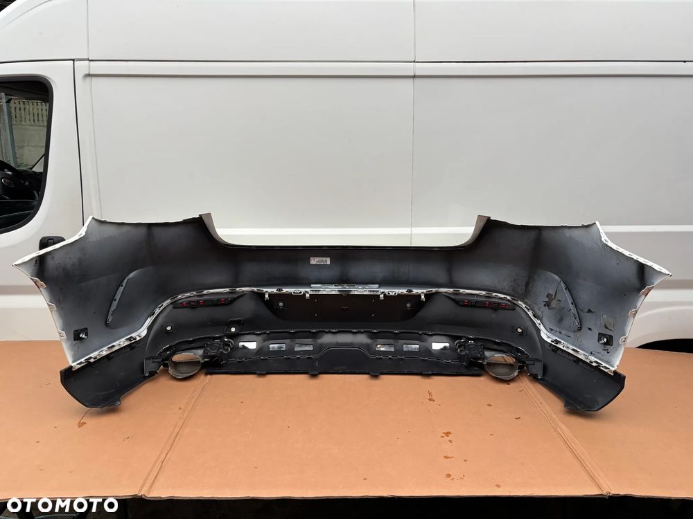 MERCEDES GLE W166 W292 A292 292 AMG ORYGINALNY ZDERZAK TYLNY  POD PDC DYFUZOR CHROM WERSJA BEZ HAKA  A2928851425 A2124902827 A2124902727 - 12