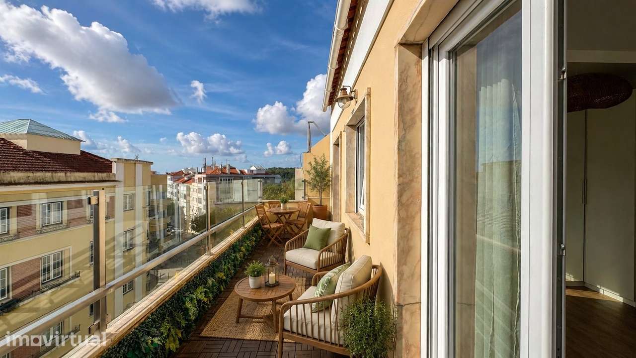 Apartamento de charme - T3 com terraço em Campo de Ourique - Grande imagem: 2/40